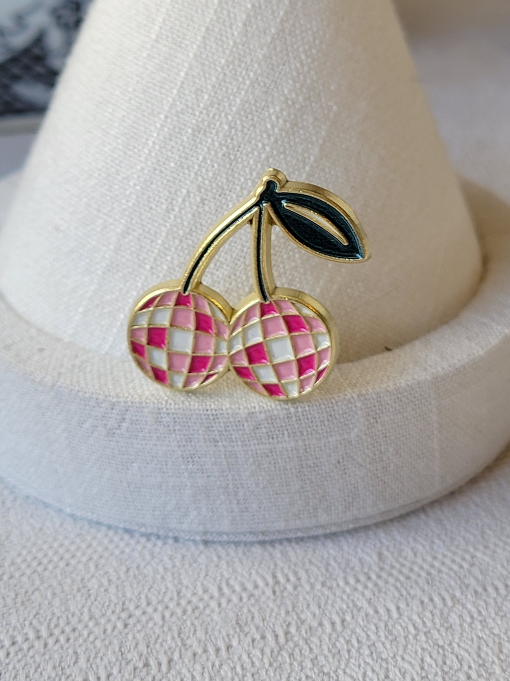 2/$15  Disco Cherry Enamel Pin